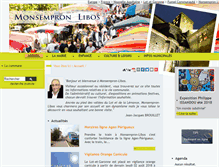 Tablet Screenshot of monsempronlibos.fr